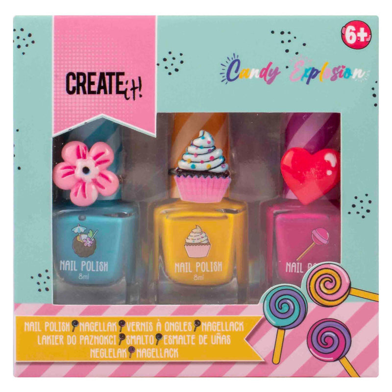 Load image into Gallery viewer, Create it! candy explosion nagellak, 3st.
