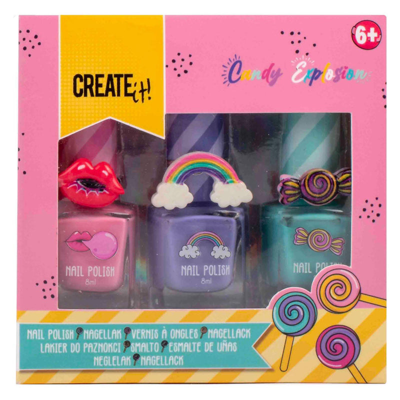 Load image into Gallery viewer, Create it! candy explosion nagellak, 3st.
