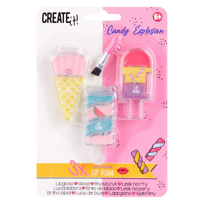 Load image into Gallery viewer, Create it! candy lipgloss ijsjes, 3st.
