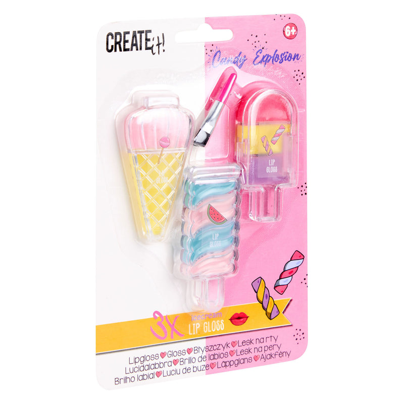 Load image into Gallery viewer, Create it! candy lipgloss ijsjes, 3st.
