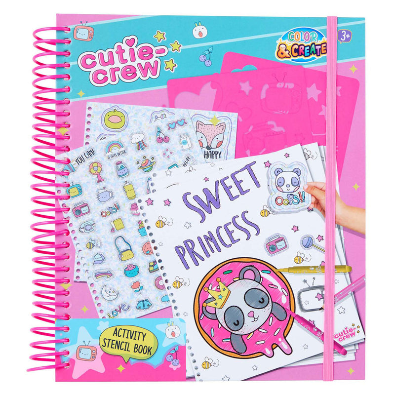 Load image into Gallery viewer, Canenco cutie crew sjabloon activiteiten kleurboek
