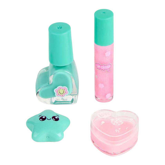 Canenco create it! beauty make-up set in fluffy rugtas love paars