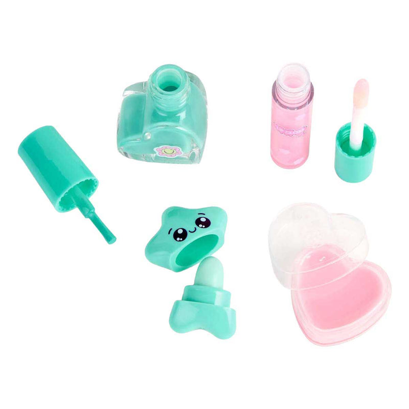 Load image into Gallery viewer, Canenco create it! beauty make-up set in fluffy rugtas love paars
