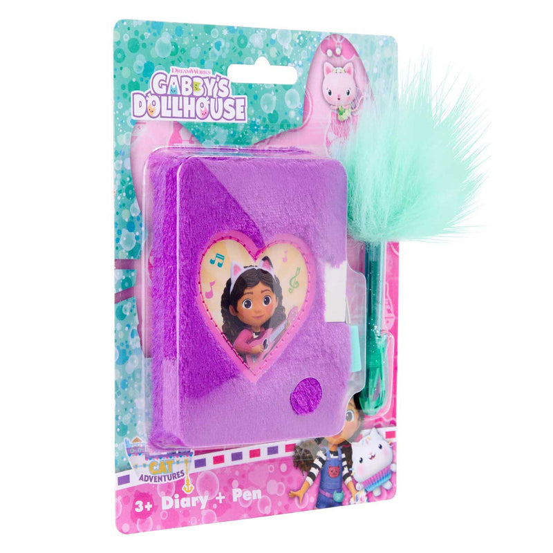 Load image into Gallery viewer, Canenco gabby's poppenhuis pluche dagboek met pluche pen
