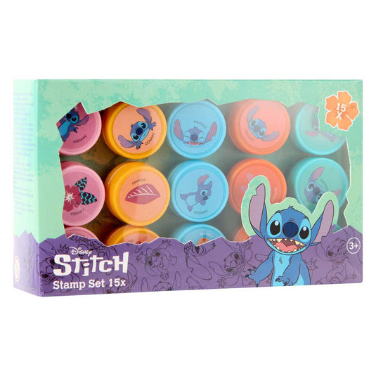 Disney stitch stempelset, 15st.