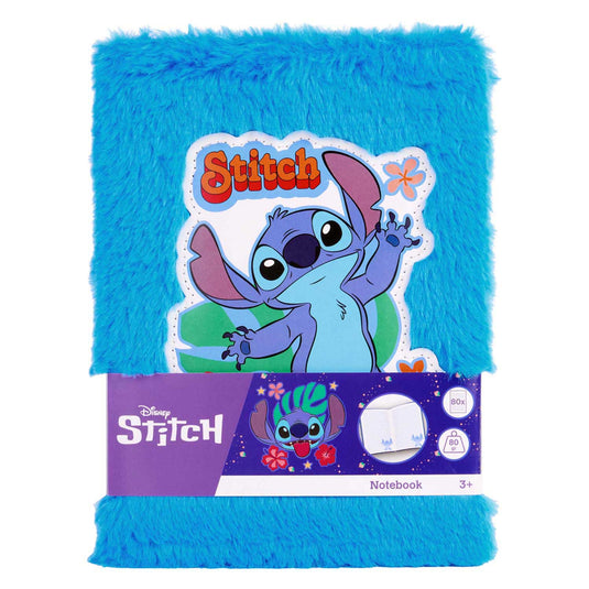 Canenco stitch pluche notitieboek lichtblauw