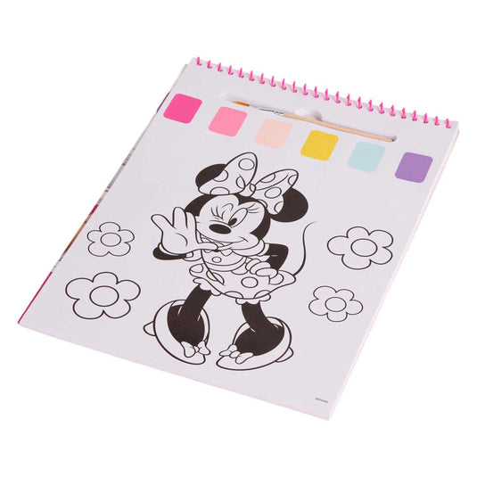 Canenco minnie mouse water verfset boek - incl kwast