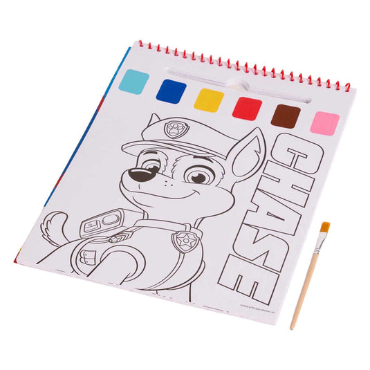 Canenco paw patrol water verfset boek - incl kwast