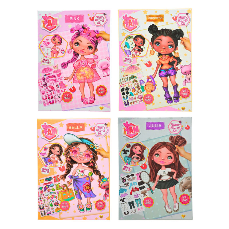 Load image into Gallery viewer, Canenco i am magnetic dress up doll - summer a5
