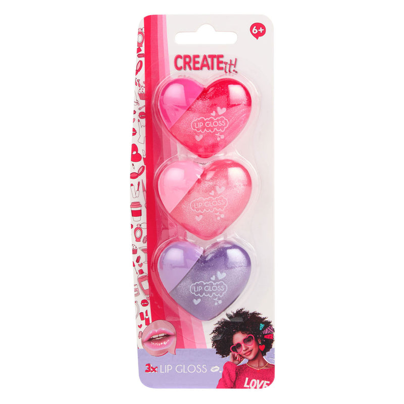 Load image into Gallery viewer, Canenco create it! love lipgloss hartjes - 3st.
