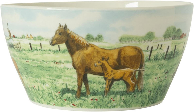 Load image into Gallery viewer, Wiebe van der zee wiebe's farm kom paard ã˜13cm doos a 6 stuks porselein

