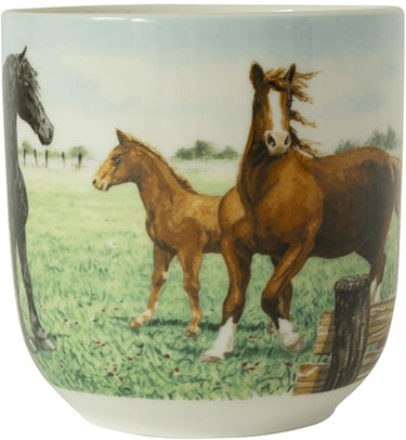 Wiebe van der zee wiebe's farm beker xl paard 410mll doos a 6 stuks porselein