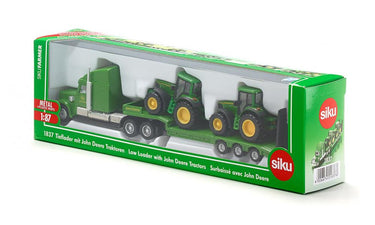 Siku 1837 dieplader met john deere tractoren
