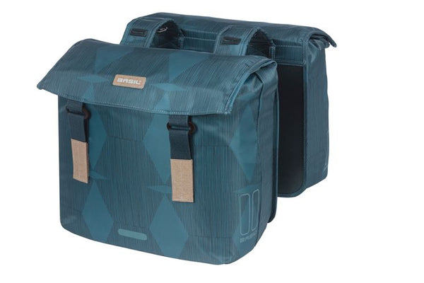 Basil Elegance - double pannier - 40-49 liters - estate blue