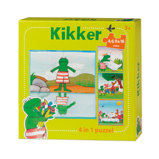 Bambolino toys de wereld van kikker puzzel, 4in1