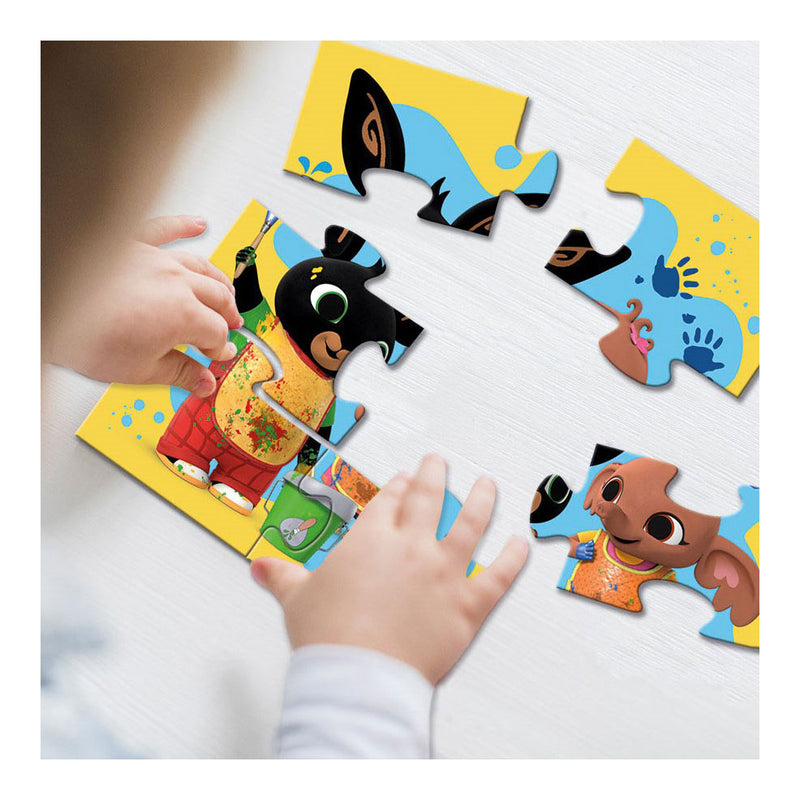 Load image into Gallery viewer, Bambolino bing puzzel 4 in 1 educatief peuter speelgoed - kinderpuzzel 4x6x9x16 stukjes leren puzzelen - cadeautip puzzel 3 jaar en ouder - toys
