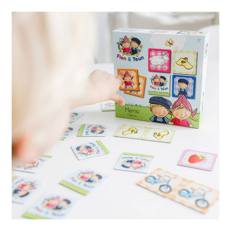 Load image into Gallery viewer, Fien teun memo spelletje - geheugen spel educatief spelgoed - boerderij - bambolino toys - vanaf 3 jaar
