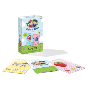 Bambolino fien teun kwartet - boerderij thema, educatief spel cadeautip - 32 kaarten, 8 kwartetten - vanaf 3 jaar - toys