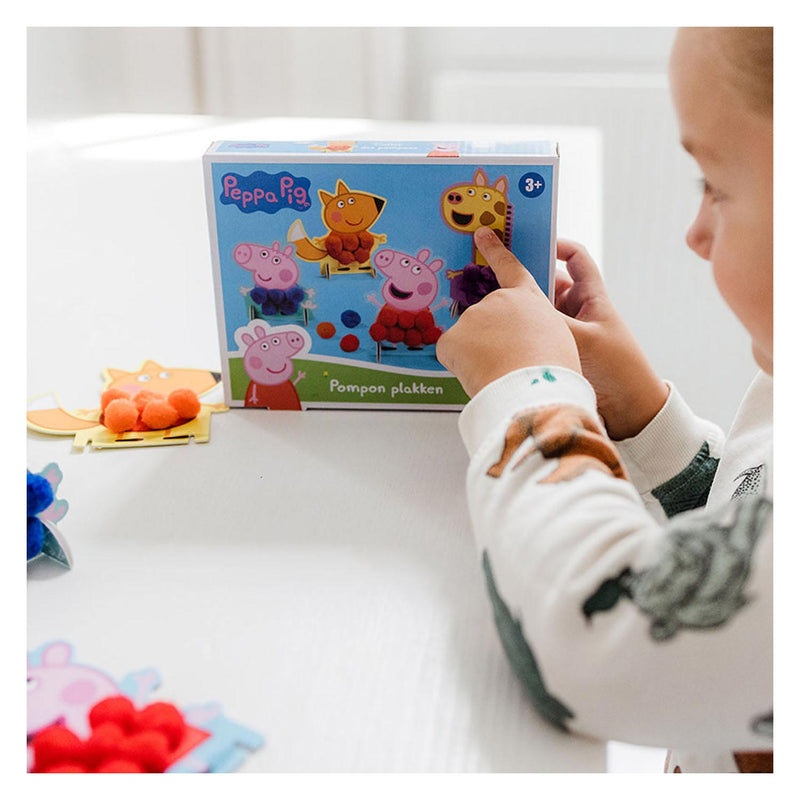 Load image into Gallery viewer, Bambolino toys peppa pig pompom plakken
