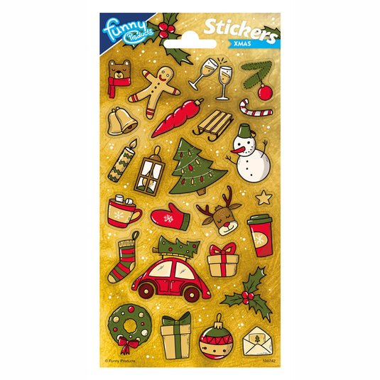 Totum stickervel twinkle kerst