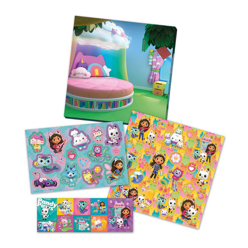 Load image into Gallery viewer, Totum gabby’s poppenhuis stickerset 3 vellen stickers met speeldecor - gabby’s dollhouse - creatief speelgoed meisjes vanaf 3 jaar
