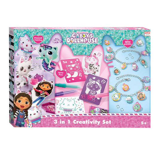 Totum gabby's poppenhuis - 3in1 creativity knutselset