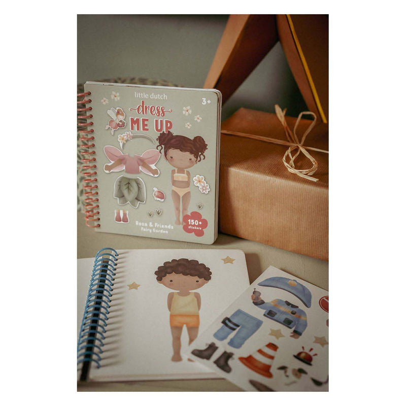 Load image into Gallery viewer, Little dutch dress up stickerboek jim forest friends
