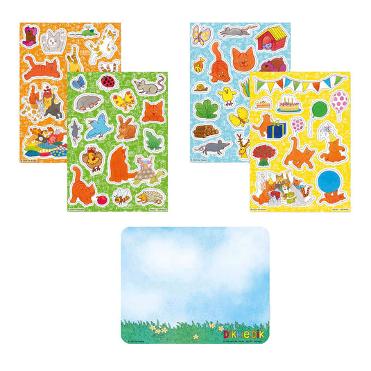 Bambolino toys dikkie dik raamstickers, 45dlg.