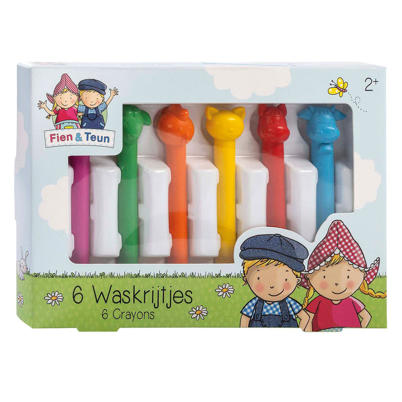 Load image into Gallery viewer, Bambolino fien teun waskrijtjes - creatief speelgoed - tekenen voor peuters, kleuters - boerderij dieren - toys - vanaf 3 jaar
