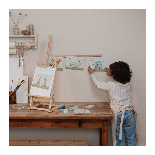 Load image into Gallery viewer, Little dutch vingerverf forest friends - complete set - cadeautip - creatief speelgoed

