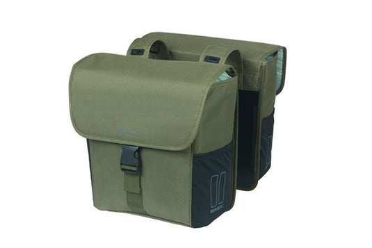 Basil tas go dubbel | donkergroen 32l