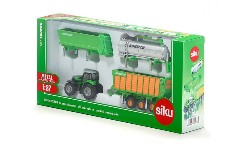 Load image into Gallery viewer, Siku 1848 tractor deutz met joskin set
