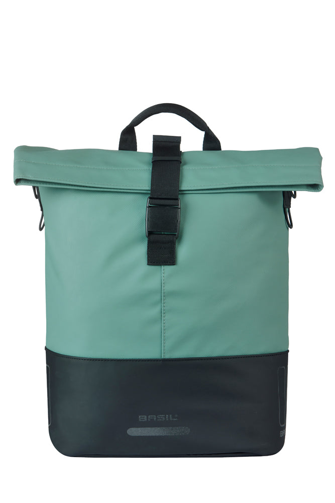Load image into Gallery viewer, Basil b.v. tas basil cove shopper groen zwart | mik hooks | 16l

