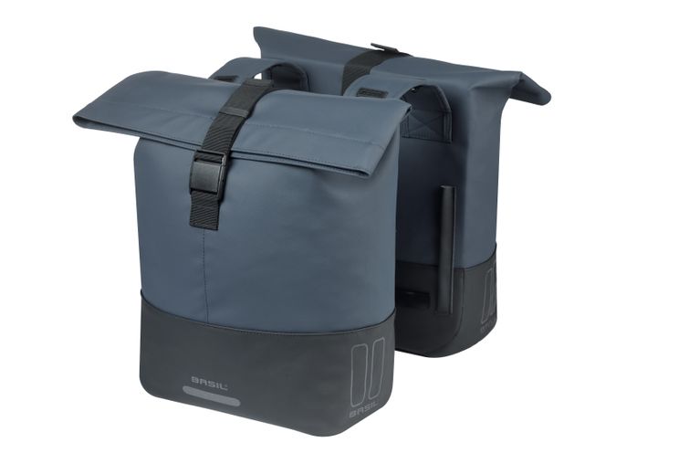 Load image into Gallery viewer, Basil b.v. tas basil cove dubbel blauw zwart | 32l
