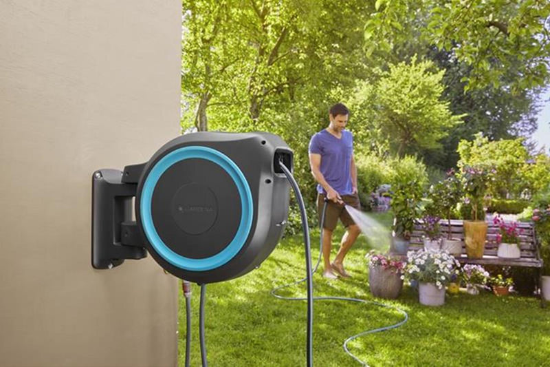 Load image into Gallery viewer, Gardena wandslangenbox 25 roll-up automatische slanghaspel m l 25 meter
