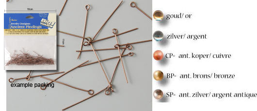 Darice • kettelstift 38mm 180pcs copper
