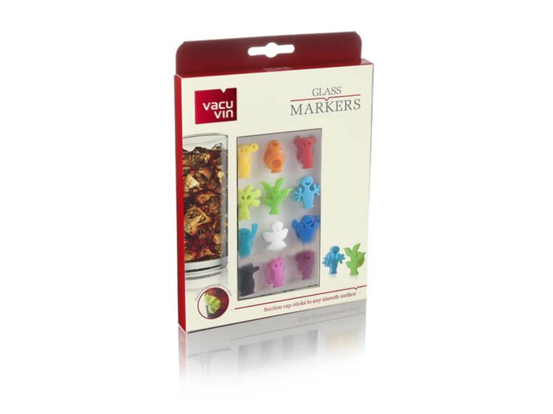 Load image into Gallery viewer, Vacu vin glass markers party people
