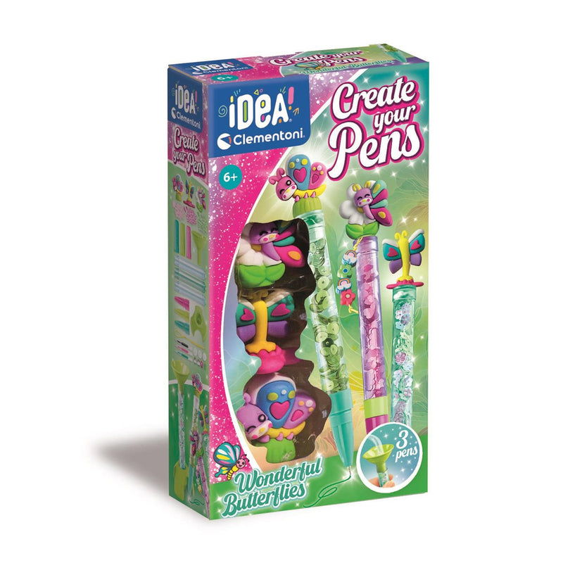 Load image into Gallery viewer, Clementoni idea maak je eigen pennen - wonderful butterflies
