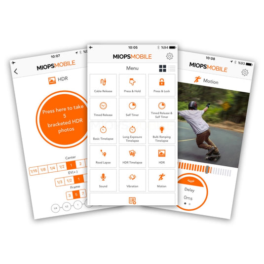 Miops smartphone afstandsbediening md-n3 met n3 kabel voor nikon