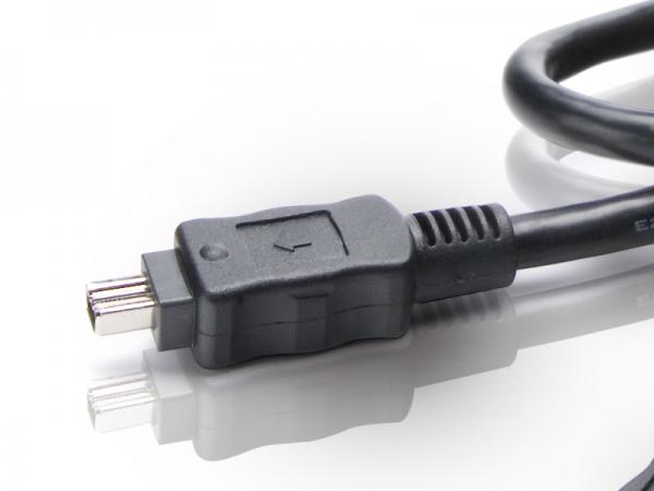 Load image into Gallery viewer, Conceptronic cc44fw18 firewire 400 cable, 4-p 1.8m, black, m m, 400 mbit s, ieee 1394 1394a

