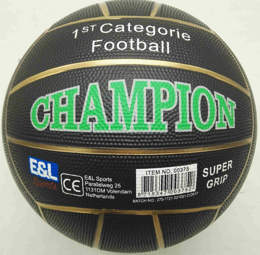 E l sports straatvoetbal champion - rubber - maat 5 - 380-420 gram - verschillende kleuren - assorti