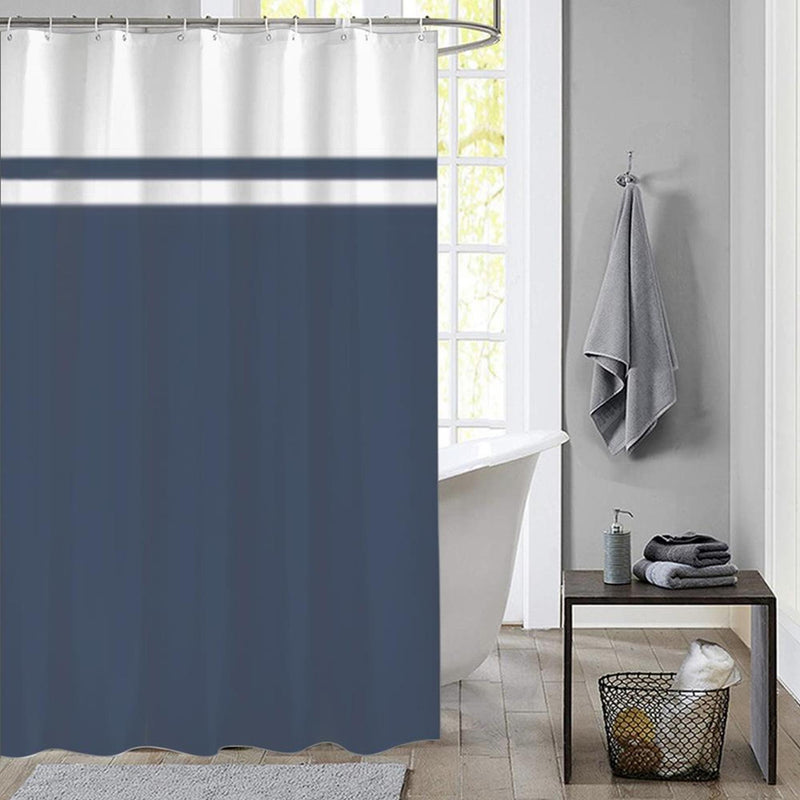 Load image into Gallery viewer, Dutch house douchegordijn simply blauw 180x200cm
