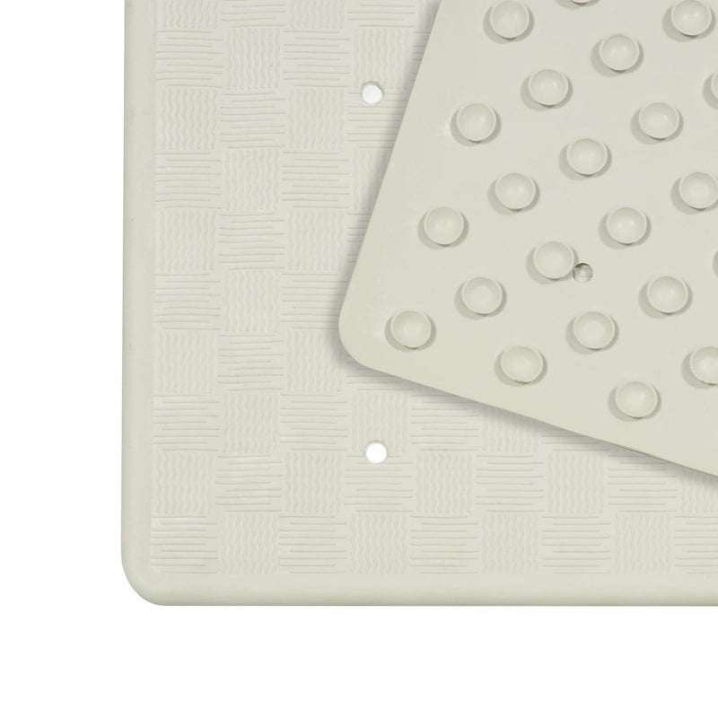 Load image into Gallery viewer, Dutch house badmat rubber 35x75cm wit
