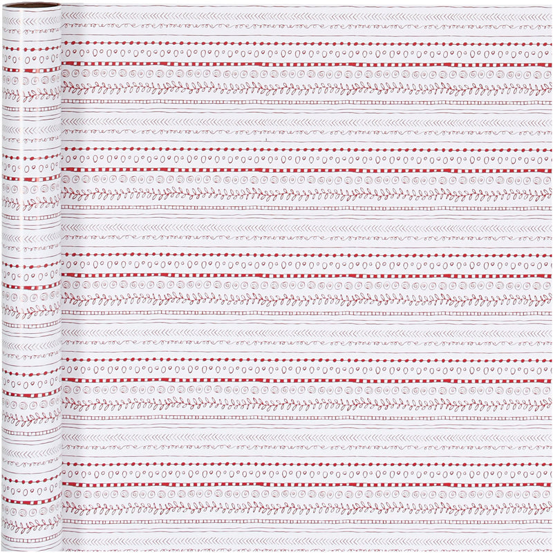 Load image into Gallery viewer, Https: www.cchobby.nl inpakpapier-doodles-b-70-cm-80-gr-rood-wit-4-m-1-rol
