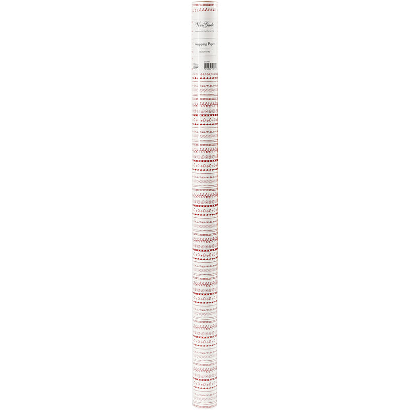 Load image into Gallery viewer, Https: www.cchobby.nl inpakpapier-doodles-b-70-cm-80-gr-rood-wit-4-m-1-rol

