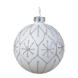 Load image into Gallery viewer, Kerstbal glas 2 kleuren assorti 8 cm | 12 stuks
