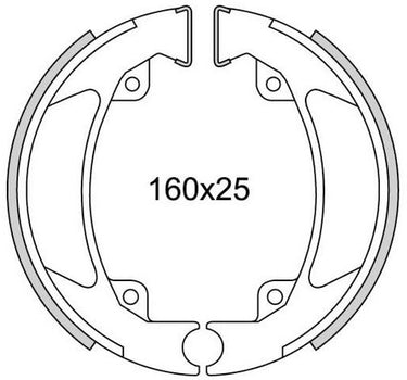 Newfren Remsegmentset GF1136 Florett-80 (160*25mm)