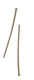 Darice • nietstift 25mm 70pcs antique brass