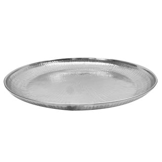 No brand ijzer bord d40cm zilver | 2 stuks