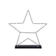 Edelman decoratie ster zwart 25 led battery operated b9xd55cm